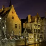 Bruges, le lieu le plus photographié, de nuit