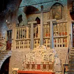 Bruges, intérieur de la chapelle de Jérusalem