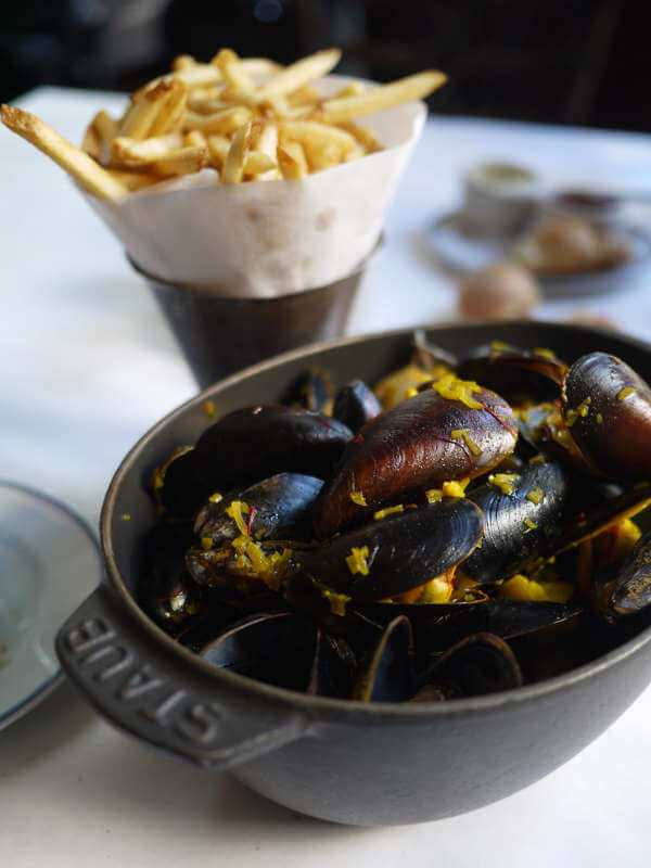 Plat de moules et frites